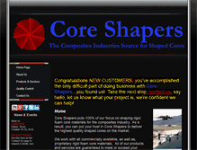 Tablet Screenshot of coreshapers.com